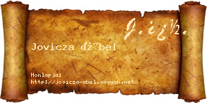 Jovicza Ábel névjegykártya